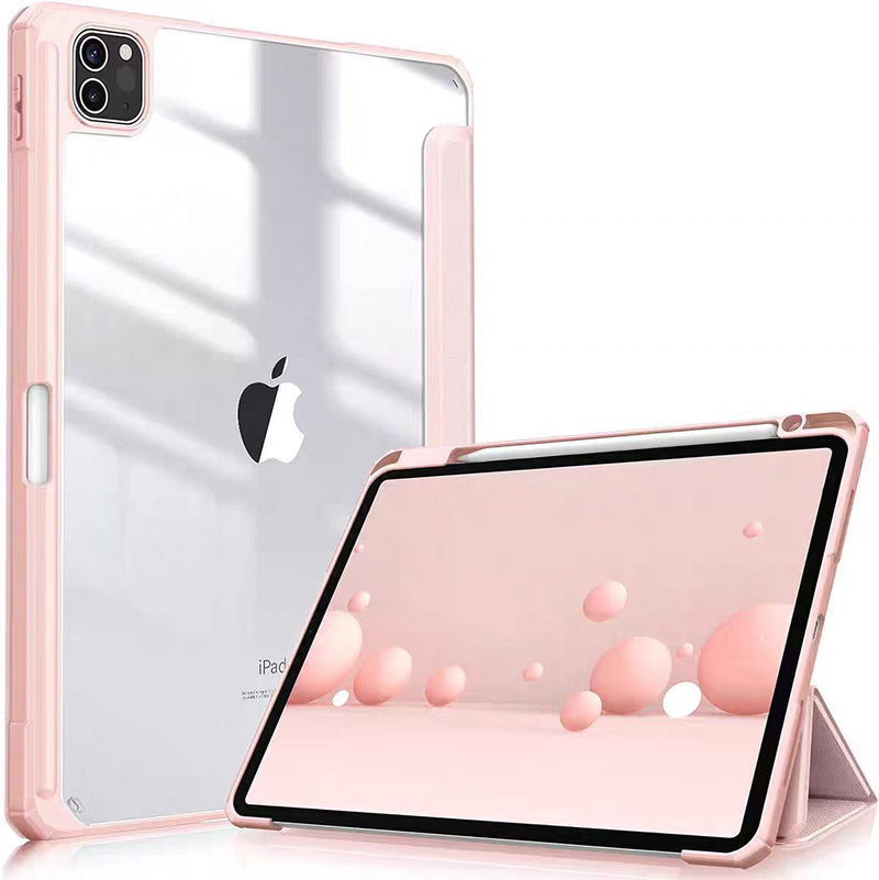 Load image into Gallery viewer, Apple iPad Pro 12.9-inch 4/5/6th Gen (2020/2021/2022) Acrylic Transparent Tablet Case with Pencil Slot
