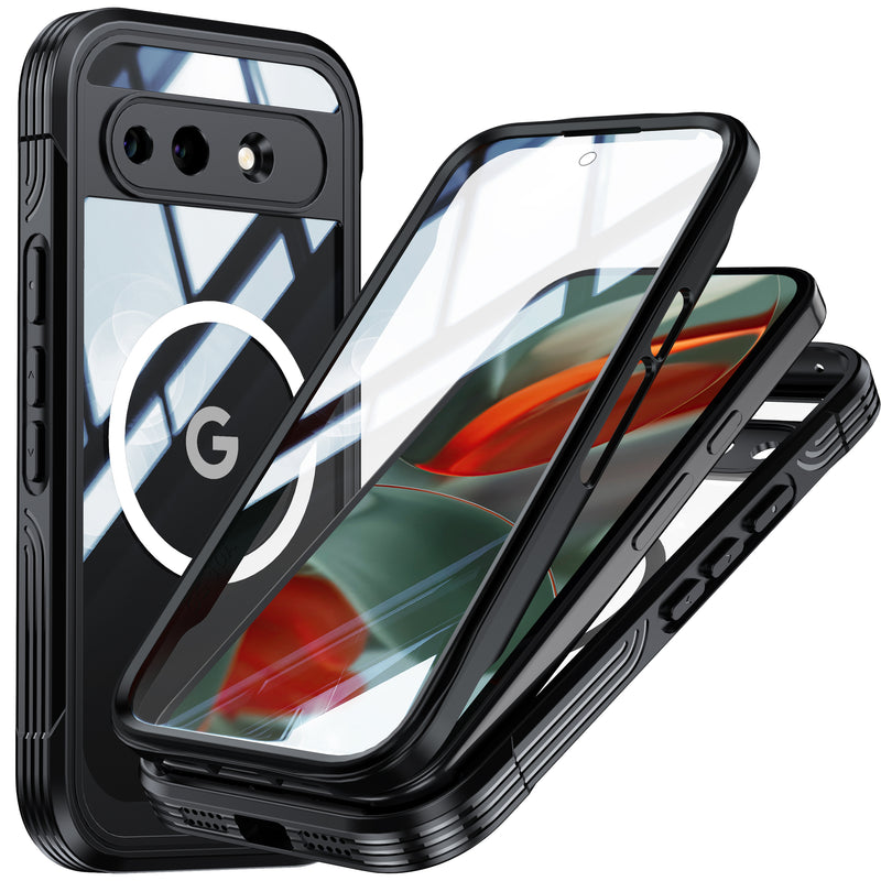 Load image into Gallery viewer, [Magsafe Compatible][Built-in Glass Screen Protector] Google Pixel 10A - Transparent Full Covered Shockproof Lifeproof Series Case - i-Station Mobile Phone &amp; Electronic Device Repair and Accessories
