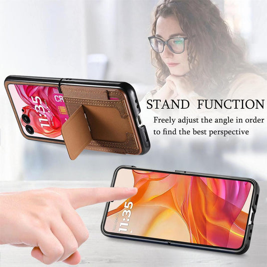 [With Stand] Motorola Moto Razr 60/Ultra Anti-drop Protective Flip Case