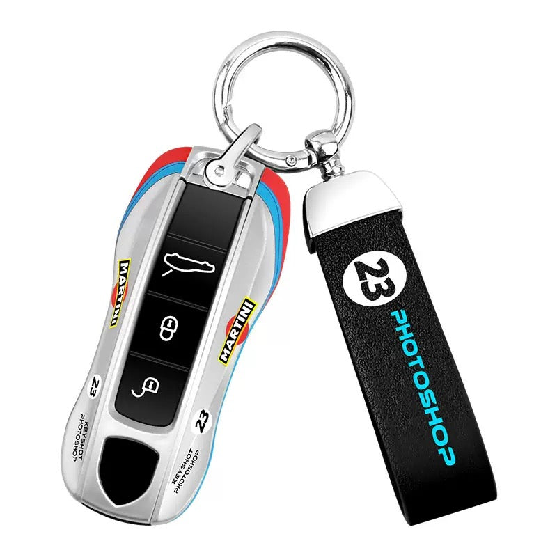 Load image into Gallery viewer, Porsche Stylish Touches Car Key Fob Case Cover For Cayenne, Panamera, Taycan, Macan, 718, 911

