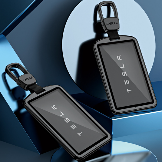 Tesla Premium Aluminum Alloy Full-Cover Key Card Holder Case Cover For Model 3, Model Y, Model X