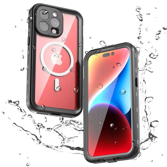 [Magsafe Compatible][Dot Series] Apple iPhone 15/15 Plus/15 Pro/15 Pro Max Redpepper IP68 Waterproof Heavy Duty Tough Armor Case