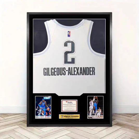 Shai Gilgeous-Alexander Oklahoma City Thunder Framed Jersey Display – Facsimile Signature Edition - i-Station Mobile Phone & Electronic Device Repair and Accessories