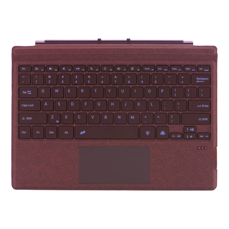 Load image into Gallery viewer, [With RGB Backlit] Microsoft Surface Pro 8/9/10/X/11 - Ultra Thin Wireless Bluetooth Magnetic Touch Keyboard
