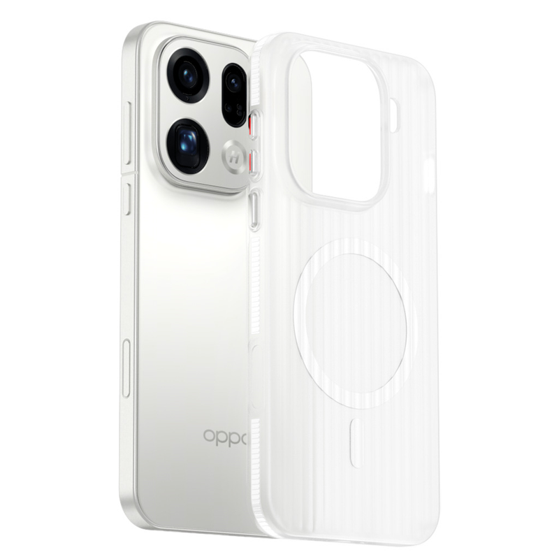Load image into Gallery viewer, [Magsafe Compatible] OPPO Find X9 Pro - Frosted Semi-Transparent Grid Texture PC Case
