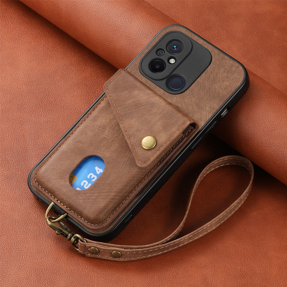 [With Lanyard] Xiaomi Mi 13/Pro/Lite Leather Card Holder Full-Wrap Shockproof Wallet Series Case - i-Station Mobile Phone & Electronic Device Repair and Accessories