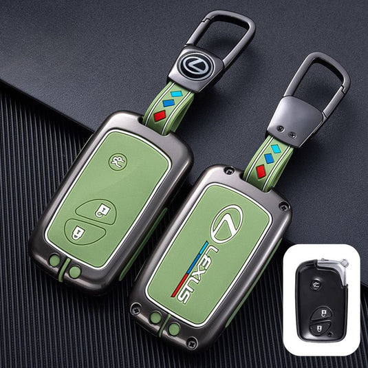 Lexus Metal Shell & Soft Silicone Car Key Fob Case Cover For ES200, NX 300h, RX 300, LM, LS500h, LX 570