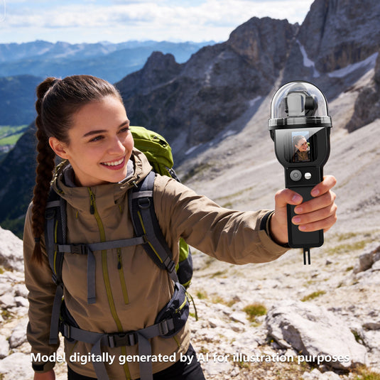 DJI Osmo Pocket 3 Waterproof Housing Case 30m Depth 360° Panoramic Underwater Shooting Cover