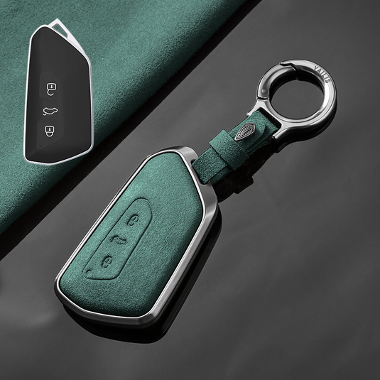 Volkswagen Luxury Suede Car Key Fob Case Cover For ID3, ID4, ID6, Golf, Passat, Talagon, Teramont X, Lamando L, Viloran, Tavendor