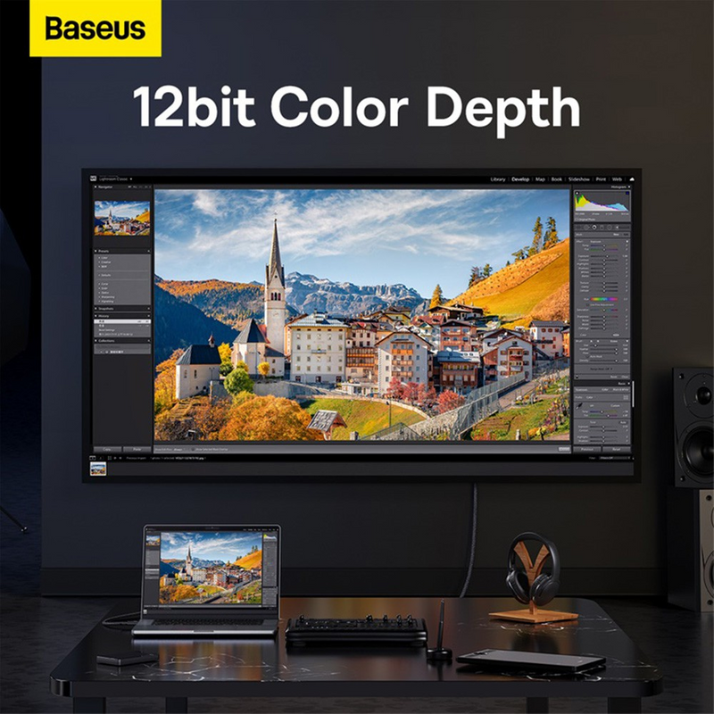 Load image into Gallery viewer, Baseus High Definition Series DP 8K to DP 8K Adapter Cable 2M - Cluster Black - i-Station Mobile Phone &amp; Electronic Device Repair and Accessories
