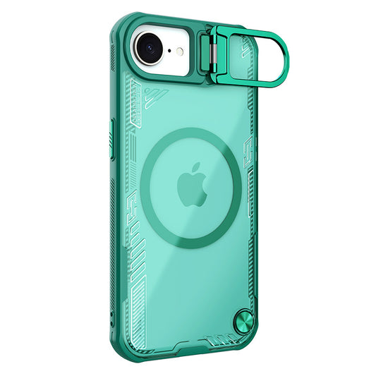 [Magsafe Compatible][Built-in Slide Lens Cover] Apple iPhone 16e Nillkin Translucent Shockproof Stand Case