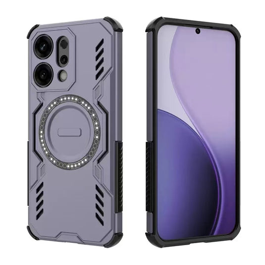 [Magsafe Compatible] OPPO A5 Pro 5G PC + TPU Magnetic Butterfly Armor Case With Hollow Heat Dissipation