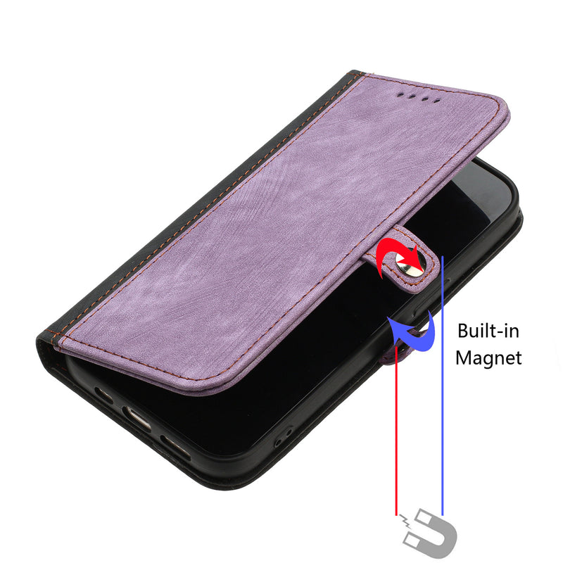 Load image into Gallery viewer, [With Strap][Built-in Card Slot] Motorola Moto Edge 60 Fusion Stitched PU Leather Wallet Case
