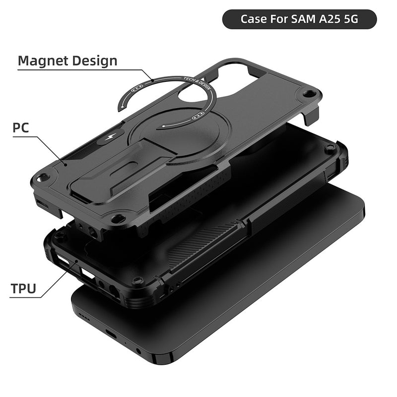 Load image into Gallery viewer, [Magsafe Compatible][Built-in Stand] Samsung Galaxy A16 4G/5G Military-grade Shockproof Heavy Duty Series Case
