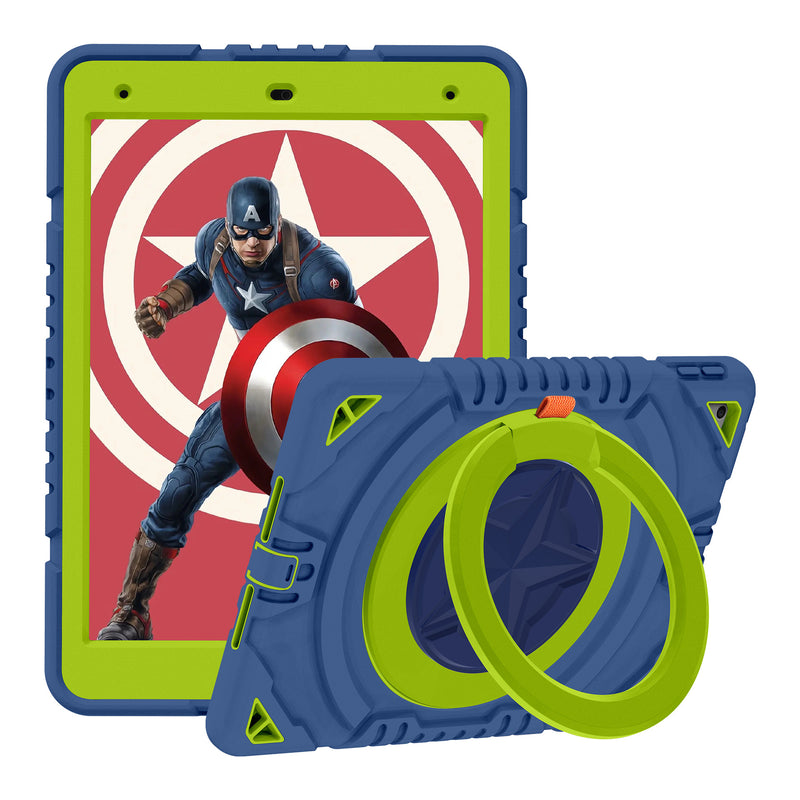 Load image into Gallery viewer, [Built-in Rotating Stand] Apple iPad 7/8/9 10.2&#39;&#39; 7/8/9th Gen (2019/2020/2021) Silicone Full-cover Children&#39;s Drop-resistant Case
