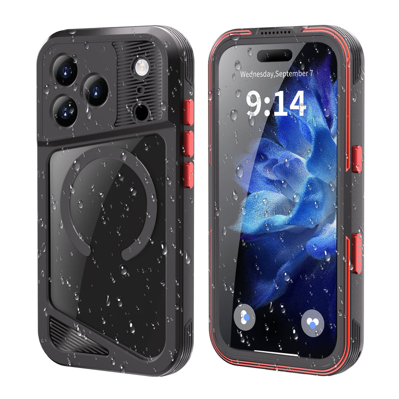 Load image into Gallery viewer, [Magsafe Compatible] [GTM Series][Latest Version] Apple iPhone 17/Air/Pro/Pro Max - Redpepper Shellbox Full Covered Metal Waterproof Heavy Duty Tough Armor Case
