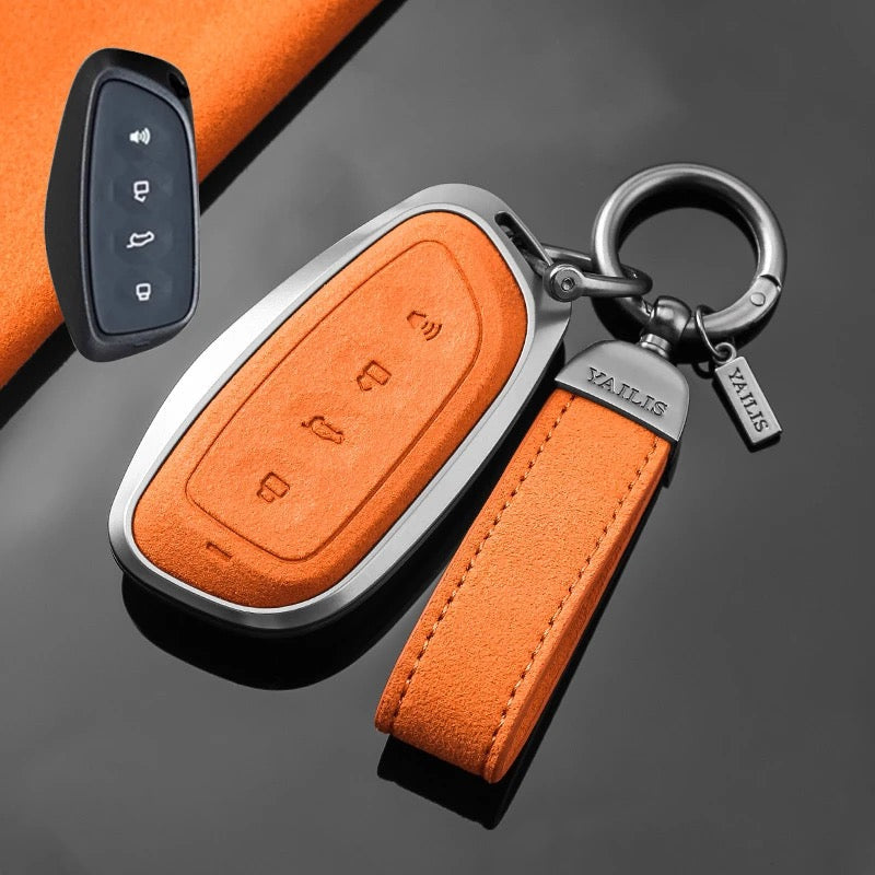 Load image into Gallery viewer, Great Wall High-Quality Suede Car Key Fob Case Cover For Haval Raptor, Dargo 2nd Gen, Xiaolong Max, Shenshou, H6

