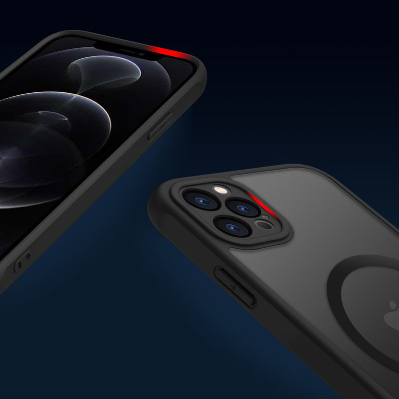Load image into Gallery viewer, Apple iPhone 17 / Pro / Max PC + TPU Magnetic Matte Semi-Transparent Silicone Phone Case
