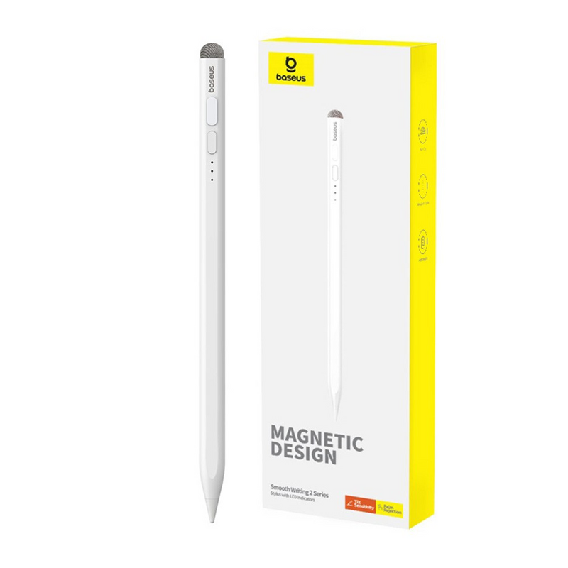 Load image into Gallery viewer, Baseus Smooth Writing 2 Series Stylus with LED Indicators (P80015802213-00) (Active/Passive Version) - Moon White - i-Station Mobile Phone &amp; Electronic Device Repair and Accessories
