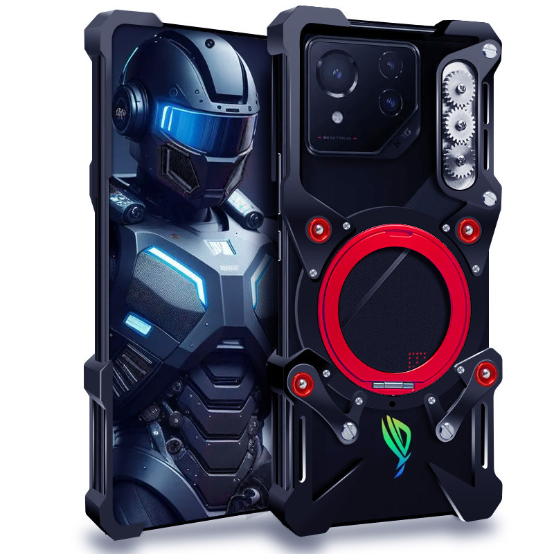 Load image into Gallery viewer, [With 360° Rotating Stand] ASUS Zenfone 12 Ultra - Aluminum Alloy Metal Frame Shockproof Case
