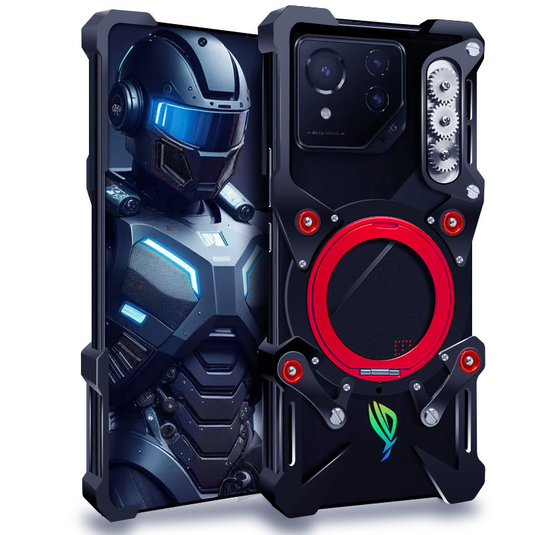 [With 360° Rotating Stand] ASUS Zenfone 12 Ultra - Aluminum Alloy Metal Frame Shockproof Case