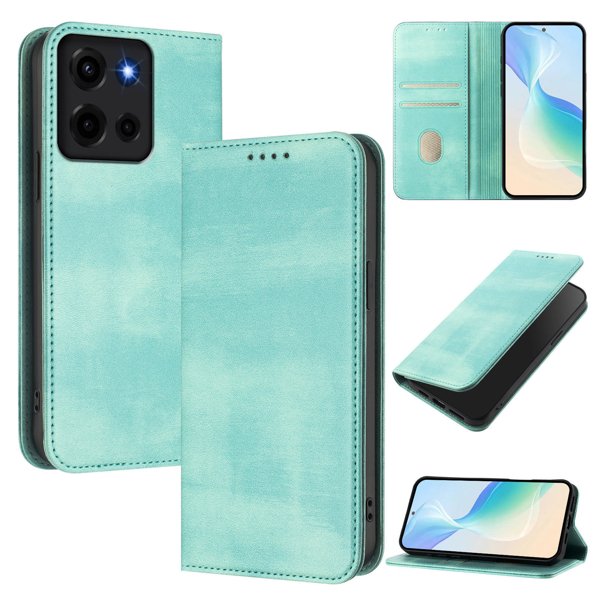 [With Card Slot] Motorola Moto Edge 30/Neo/Fusion - Multi Functional Leather Flap Wallet Series Case - i-Station Mobile Phone & Electronic Device Repair and Accessories