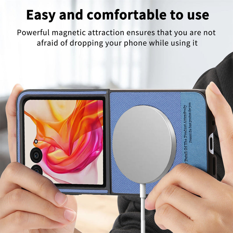 Load image into Gallery viewer, [Magnetic Compatible] Motorola Moto Razr 60/Ultra Textured Fabric-Style Shockproof Protective Case
