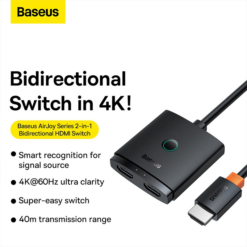 Load image into Gallery viewer, Baseus AirJoy Series 2-in-1 Bidirectional HDMI Switch (Comes with 1m Cable) - i-Station Mobile Phone &amp; Electronic Device Repair and Accessories
