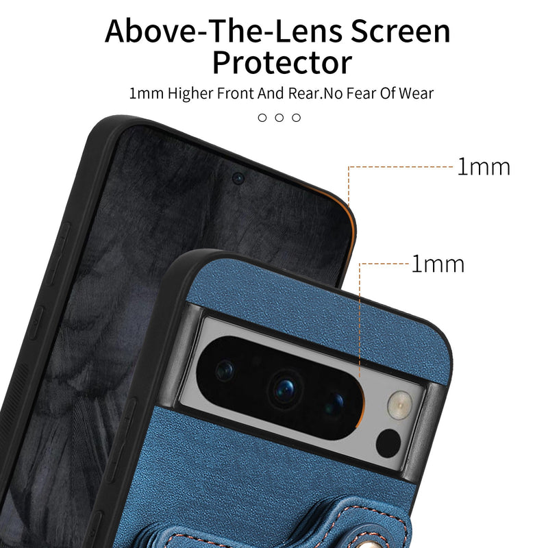 Load image into Gallery viewer, [With Card Slot] Google Pixel 9/A/Pro/XL - Vintage Detachable Wallet Shockproof Stand Phone Case
