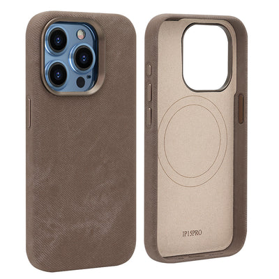 Apple iPhone 13/Pro/Pro Max Fibrous Leather Velvet Texture Shockproof Protective Case - i-Station Mobile Phone & Electronic Device Repair and Accessories