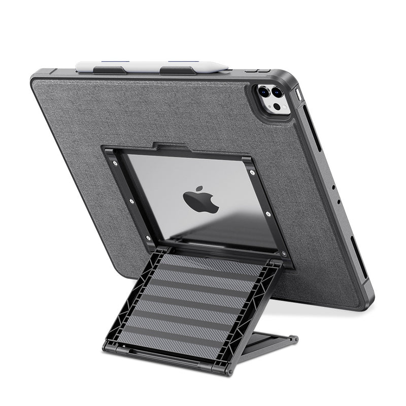 Load image into Gallery viewer, [Built-in Stand][With Pen Slot] Apple iPad 7/8/9 10.2&#39;&#39; 7/8/9th Gen (2019/2020/2021) Acrylic Floating Stand Shockproof Protective Case
