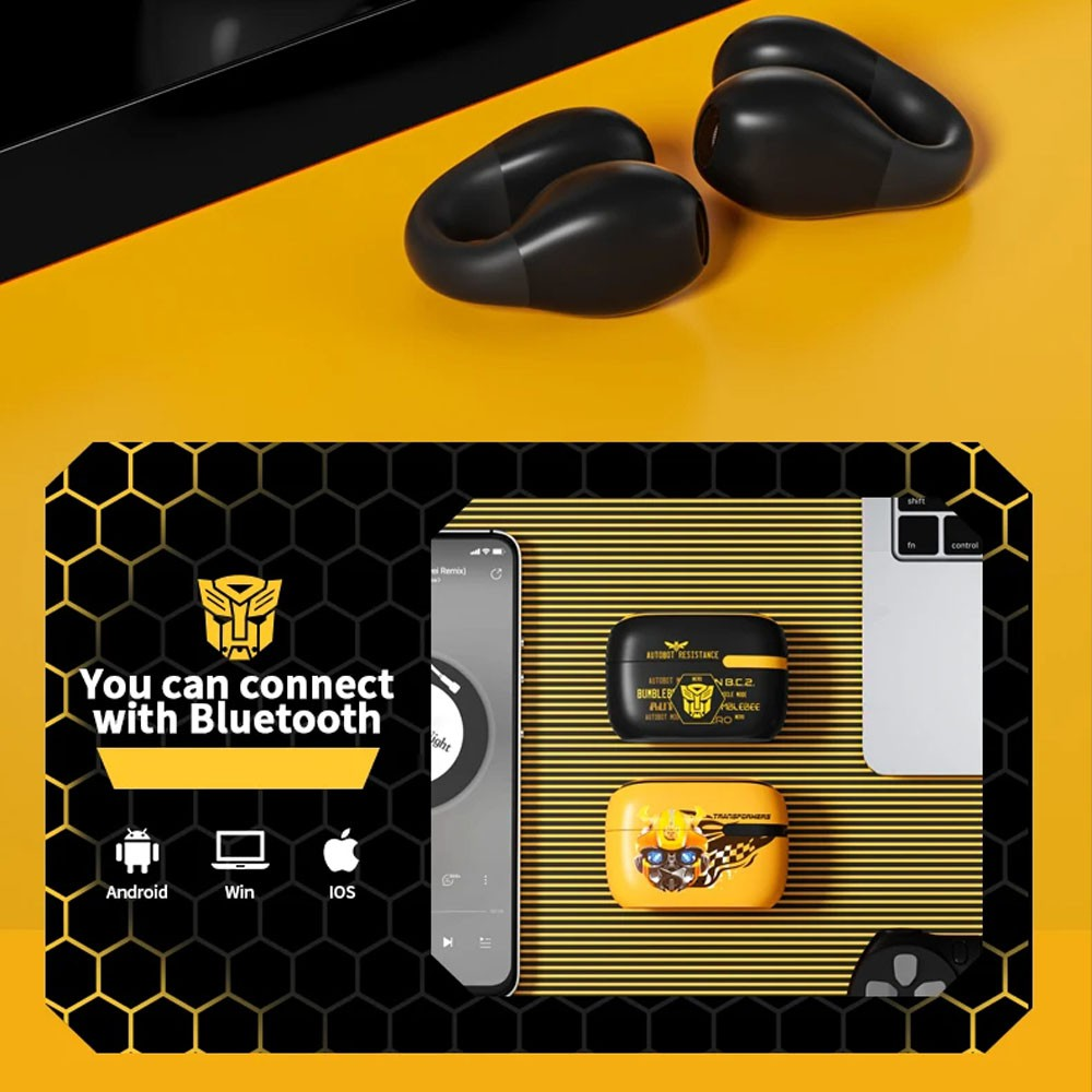 Transformers TF-T05 Ear Clip Open Touch ENC Noise Reduction Earphones - i-Station Mobile Phone & Electronic Device Repair and Accessories