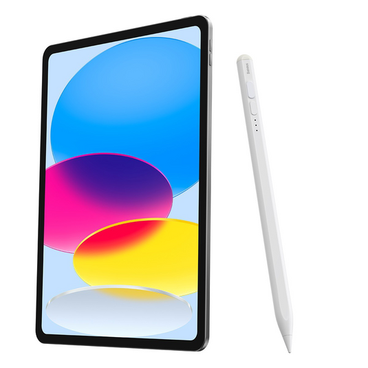 Baseus Smooth Writing 2 Series Stylus with LED Indicators - White - i-Station Mobile Phone & Electronic Device Repair and Accessories