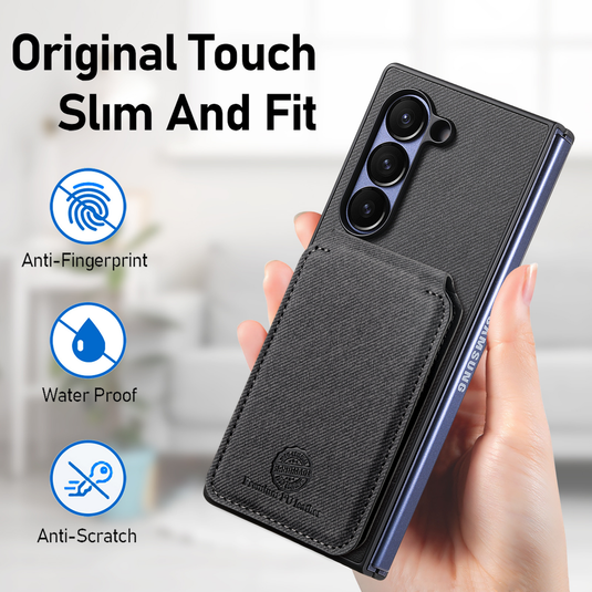 [With Card Slot][Built-in Holder] Motorola Moto Razr Fold - Shockproof Wallet Series Case