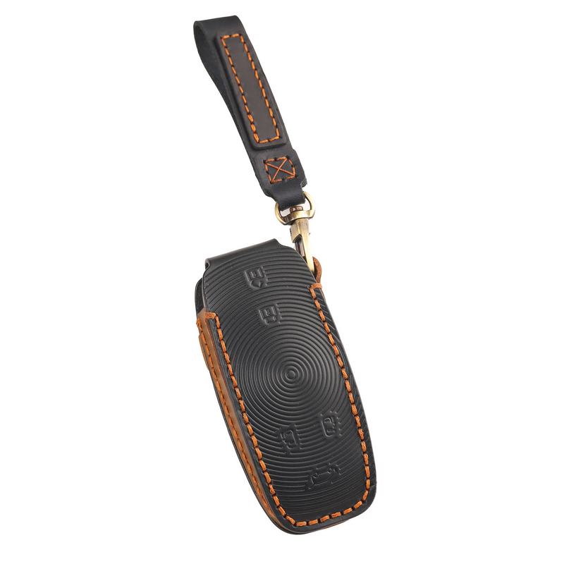 Load image into Gallery viewer, Roewe Handcrafted Genuine Leather Car Key Fob Case Cover For Roewe iMAX8
