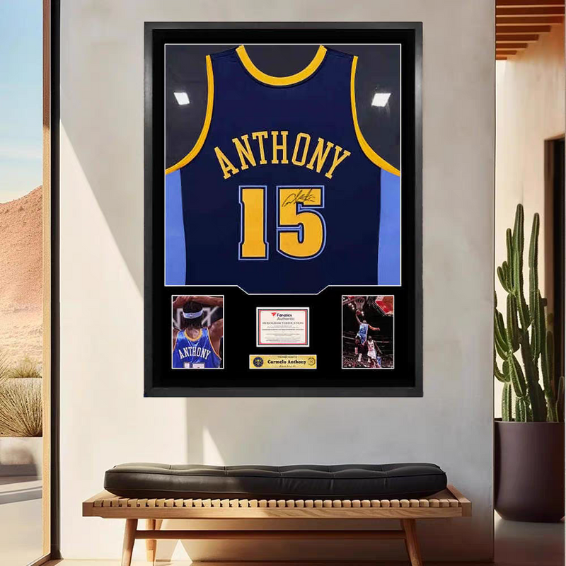 Load image into Gallery viewer, Carmelo Anthony Denver Nuggets Framed Jersey Display – Facsimile Signature Edition - i-Station Mobile Phone &amp; Electronic Device Repair and Accessories
