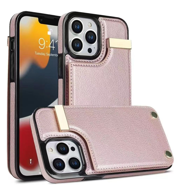 Load image into Gallery viewer, [With Card Slot] Apple iPhone 14/Plus/Pro/Pro Max Leather Minimalist Shockproof Wallet Series Case
