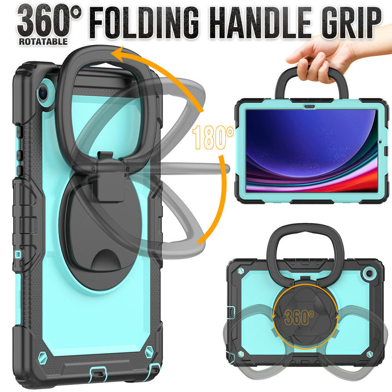 Load image into Gallery viewer, [Built-in 360 Degree Stand] Samsung Galaxy Tab S10 FE Plus (2025) 13.1&quot; - Heavy Duty Rugged Series Case
