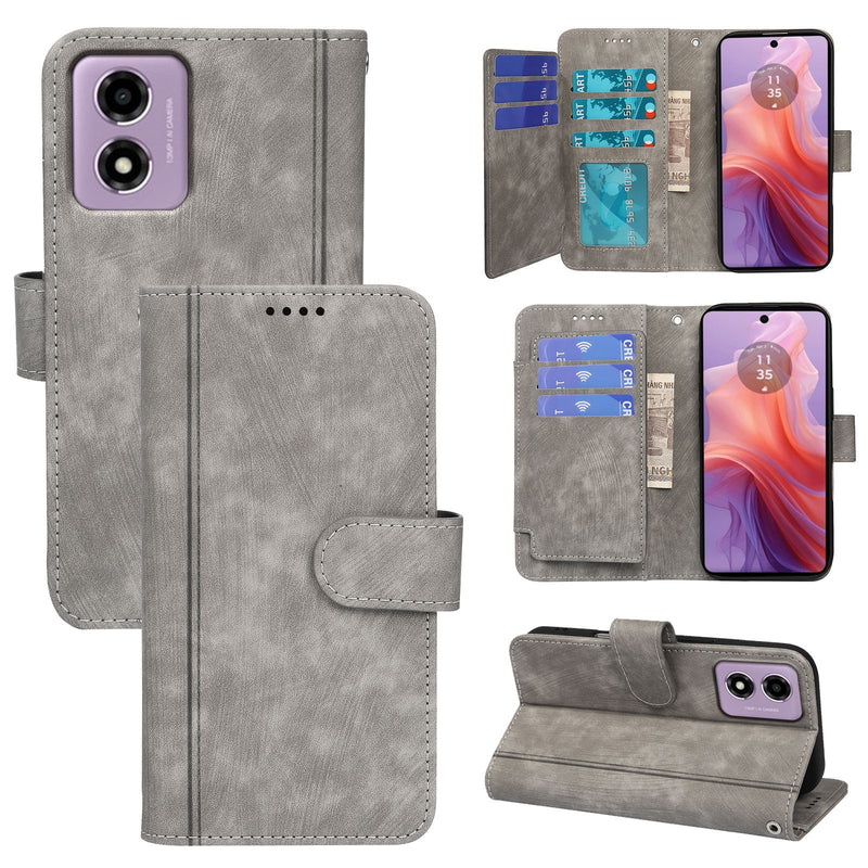 Load image into Gallery viewer, [With Card Slot] Motorola Moto G56 Full-coverage Shockproof Wallet Series Case
