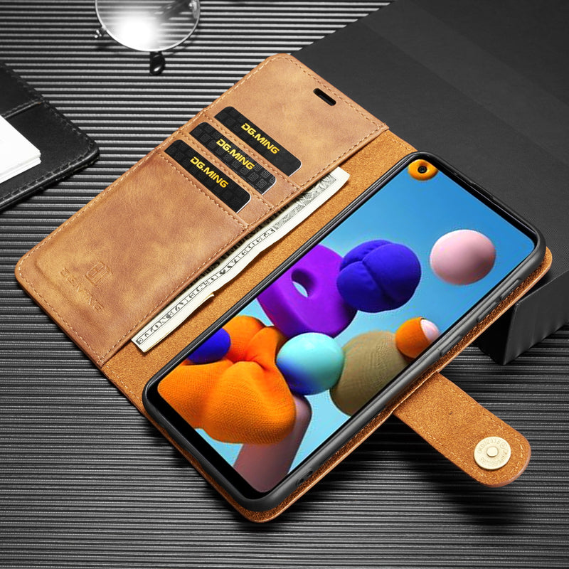 Load image into Gallery viewer, [With Card Slot][Detachable] Samsung Galaxy A26 (SM-A266) Full-cover Leather Wallet Shockproof Case
