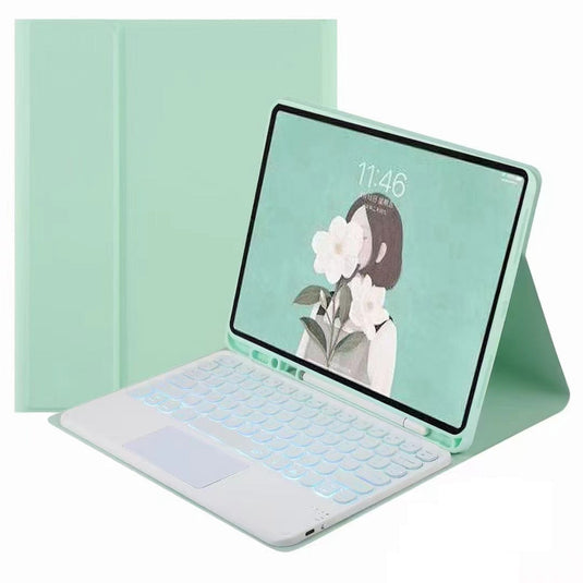 Samsung Galaxy Tab S10 FE Plus 13.1" (2025) Smart Wireless Trackpad Keyboard Mouse Flip Case