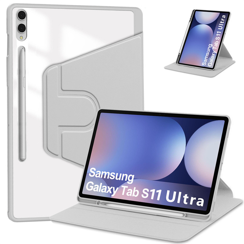 Load image into Gallery viewer, [With Pen Slot] Samsung Galaxy Tab S11 Ultra (2025) 14.6" - 360 Degree Rotating Flip Cover Case
