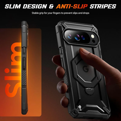 Google Pixel 10 Pro XL SUPCASE Strong Magneti Kickstand TPU Airbag Transparent Protective Case - i-Station Mobile Phone & Electronic Device Repair and Accessories