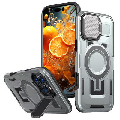 [With Lens Cover][Magsafe Compatible] Apple iPhone 14/Plus/Pro/Pro Max - Military Rugged Shield Heavy Duty Drop Proof Case - i-Station Mobile Phone & Electronic Device Repair and Accessories
