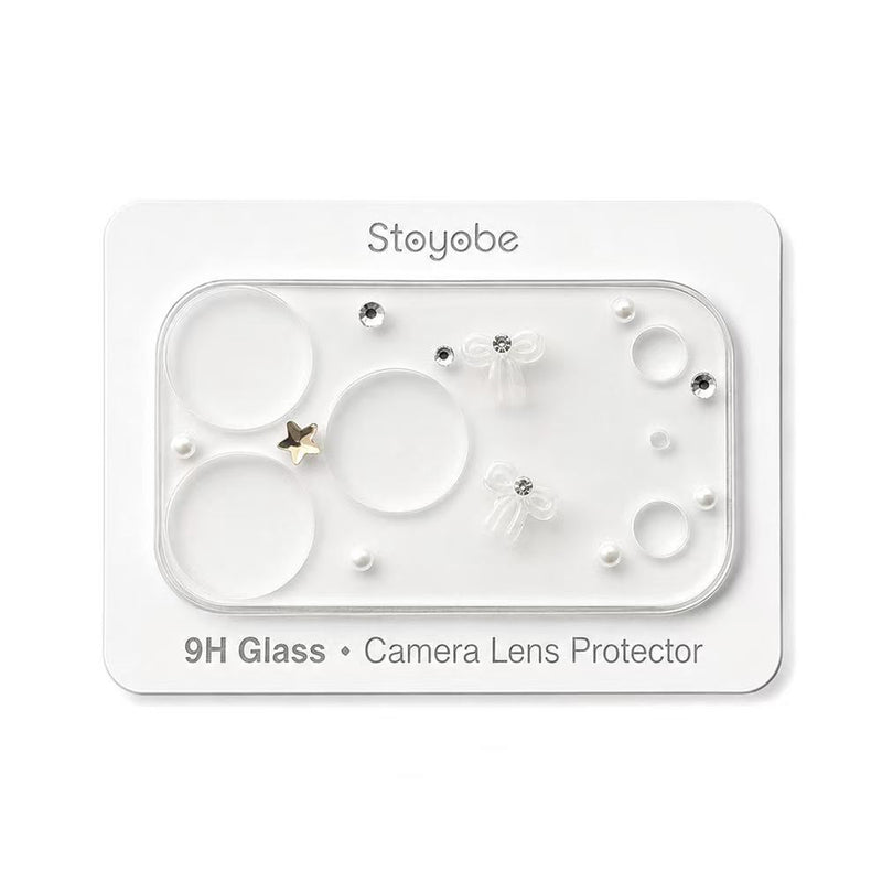 Load image into Gallery viewer, Apple iPhone 17 Pro - Back Rear 9H Tempered Glass Luxury Crystal Diamond Camera Lens Protector
