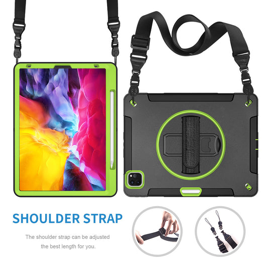 [Built-in Stand][With Wrist Strap] Apple iPad Air 13-inch M3 (2025) EVA Kid Friendly Heavy Duty Ring Holder Stand Case