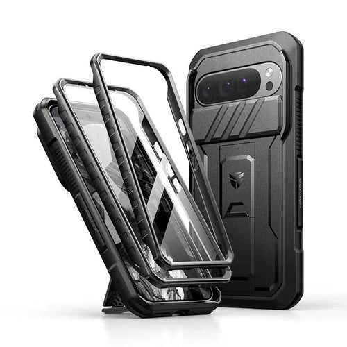 [With Slide Camera Cover & Built-in Screen Protector] Google Pixel 10 Pro XL - Dexnor Military Grade Heavy-Duty Shockproof Rugged Case