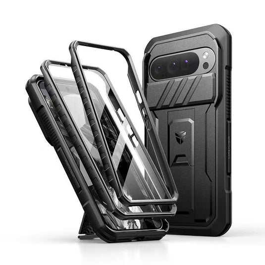 [With Slide Camera Cover & Built-in Screen Protector] Google Pixel 10 Pro XL - Dexnor Military Grade Heavy-Duty Shockproof Rugged Case