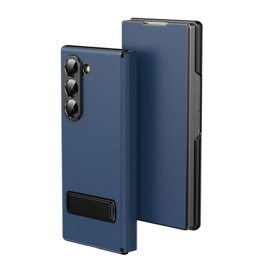 [Built-in Kickstand] Samsung Galaxy Z Fold7 (SM-F966) - Premium Leather Shockproof Case