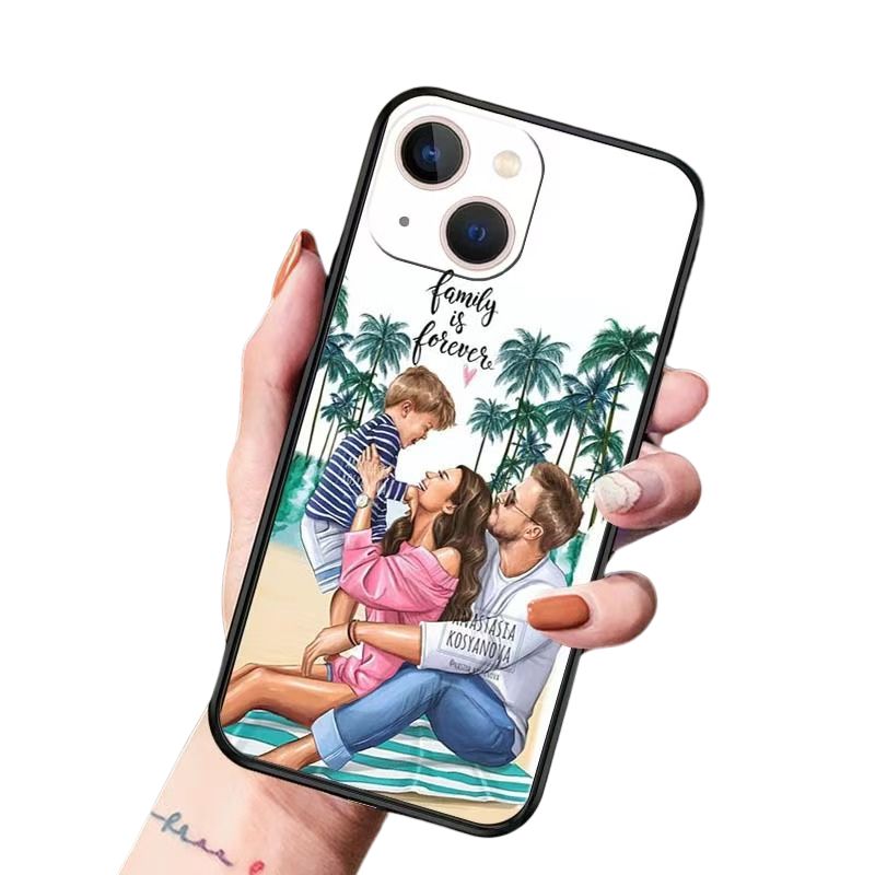 Load image into Gallery viewer, [Family Series] iPhone 15 Series Dad Mom Pricess &amp; Prince Soft TPU Case
